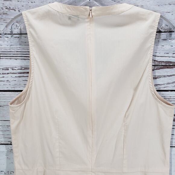 Calvin Klein Peach V-Neck Embellish Peplum Top Size Medium - Picture 10 of 13